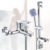 Simple Shower Set Single Control Double Hot And Cold Water Mixing Valve Copper Triple Five Gear Adjustment Concealed - B07836JL22